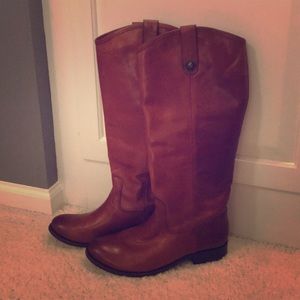 Cognac Frye Melissa Boots.  Barely Used.